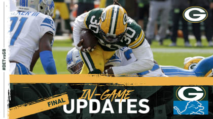 Detroit Lions 34 vs 20 Green Bay Packers summary, stats, score and