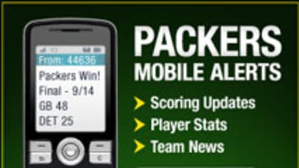 Green Bay Packers Offer Mobile Alerts