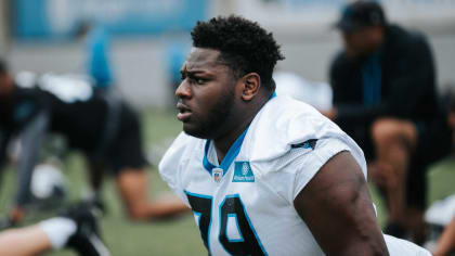 Offensive tackle Ikem Ekwonu of the Carolina Panthers is introduced News  Photo - Getty Images