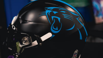 Panthers reveal alternate black helmets for Falcons' November matchup