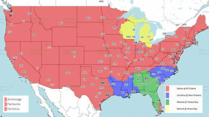 NFL Coverage Map Week 1: TV Schedule for FOX, CBS Broadcasts