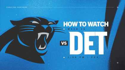 How to watch, listen and live stream: Carolina vs. Detroit in Week 16