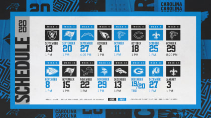 nfl schedule 2022 panthers
