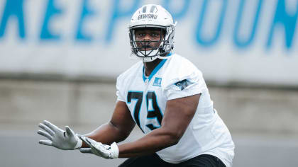 Panthers throwing a lot at rookie offensive linemen