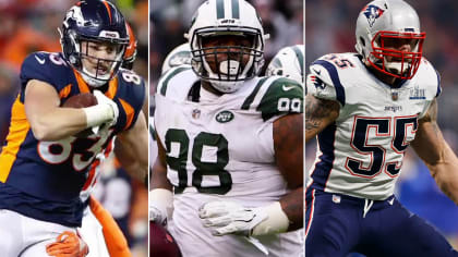 The New England Patriots line up against the Denver Broncos during an NFL  football game between the Denver Broncos and the New England Patriots in  Denver, Sunday, Dec. 18, 2011. (AP Photo/Jack