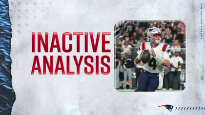 Inactive Analysis: Isaiah Wynn, Jakobi Meyers, Ty Montgomery Active for  Patriots vs. Dolphins