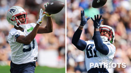 New England Patriots tight end Jonnu Smith (81) steps on the field