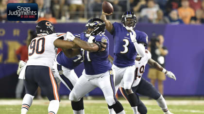 Baltimore Ravens quarterback Robert Griffin III (3) throws before