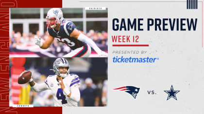 NFL Week 6 Game Preview: Dallas Cowboys at New England Patriots
