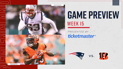 NFL Week 16 Game Preview: Cincinnati Bengals at New England Patriots