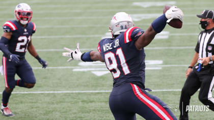 Patriots Defensive End Deatrich Wise Jr. Stands In Line For The