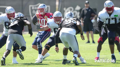 Raiders And Patriots Hold Joint Practice Ahead Of Preseason Game