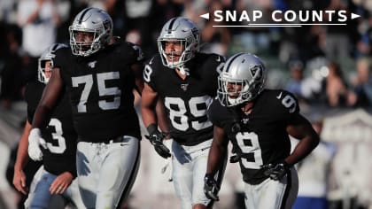 Snap Counts, Las Vegas Raiders