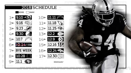 Raiders 2018 Schedule Announcement