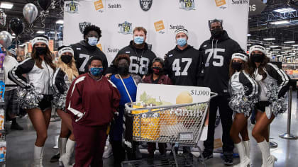 Photos: Raiders go shopping with community members