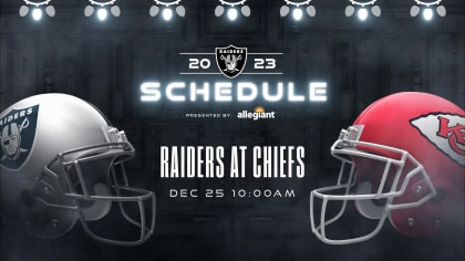 Raiders to face Patrick Mahomes and Kansas City Chiefs on December
