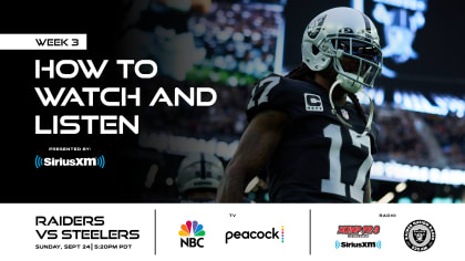 Raiders vs. Steelers live stream: TV channel, how to watch