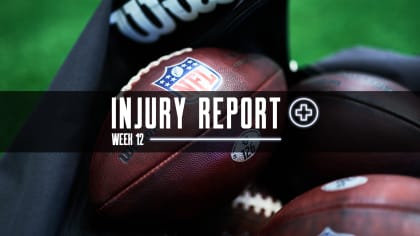 nfl injury report week 12