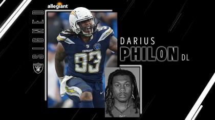 Darius Philon San Diego Chargers Game-Used #93 Blue Jersey vs