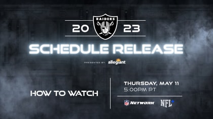 How to watch 2023 Raiders, NFL Schedule Release