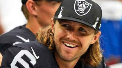 Las Vegas Raiders punter A.J. Cole's 64-yard punt rolls Los