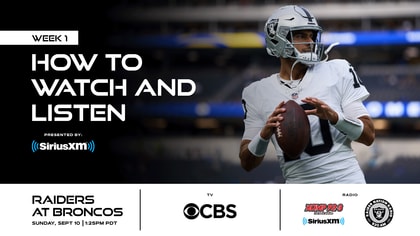 How to watch Las Vegas Raiders at Denver Broncos on September 10, 2023