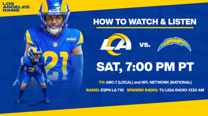 Chargers vs. Rams preseason: How to watch, listen, stream online