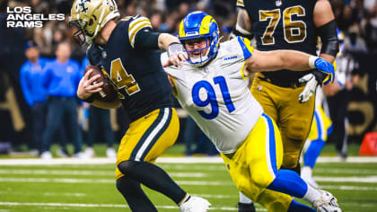 Los Angeles Rams defensive end Greg Gaines (91), Los Angeles Rams