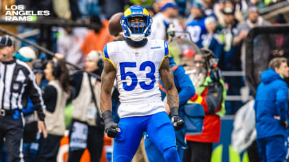 Los Angeles Rams linebacker Ernest Jones (53) during an NFL