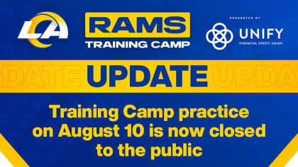 Rams Training Camp Day 7: De-load Day- Rest The Body/ Tax The Mind - LAFB  Network