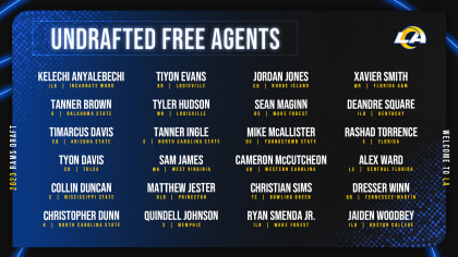 14 Total Draft Picks, 24 UDFAs. 38 Total New Players For The Los Angeles  Rams! Full Analysis! Join Us LIVE At 6! - LAFB Network