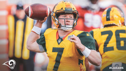 Los Angeles Rams quarterback John Wolford (13) during an NFL game against  the Jacksonville Jaguars, Sunday, Dec. 5, 2021, in Inglewood, Calif. The  Ram Stock Photo - Alamy