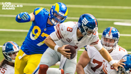 Los Angeles Rams defensive lineman Morgan Fox is pictured during