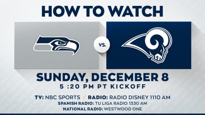 Seahawks vs. Rams gameday info: Time, TV, radio, streaming options