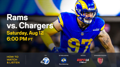 How to watch Rams vs. Chargers on August 12, 2023