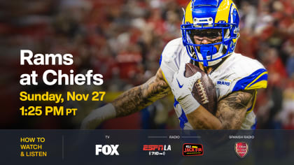 Chiefs vs. Chargers: How to watch, listen and stream