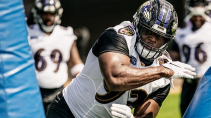 Jovan Swann of the Baltimore Ravens reacts to a play against the New  News Photo - Getty Images