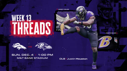 Gameday Threads: Ravens Going With All-Black Uniforms vs. Steelers