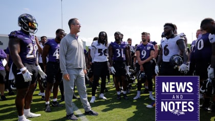 Ravens players explain why they stomped on Titans' logo