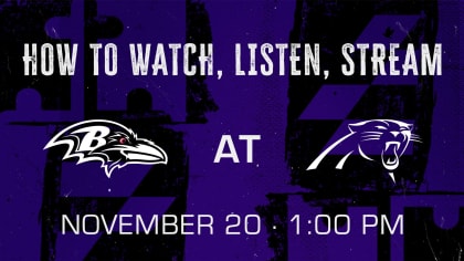 Carolina Panthers vs. Baltimore Ravens FREE LIVE STREAM (11/20/22): Watch  NFL Week 11 online