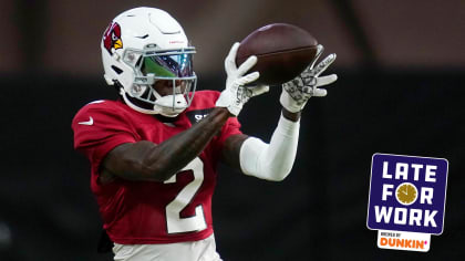 Marquise Brown of the Baltimore Ravens runs with the ball during