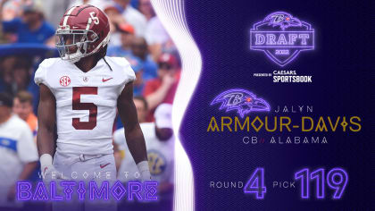 Top-selling Item] Baltimore Ravens Jalyn Armour-Davis 5 White