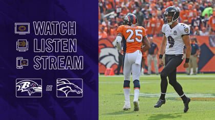 Ravens vs. Broncos: How to watch, listen, and stream