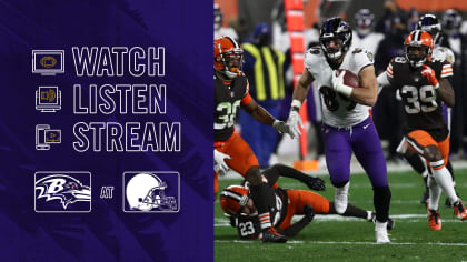 How to Watch, Listen and Live Stream Ravens vs. Browns, 2021 Week 12