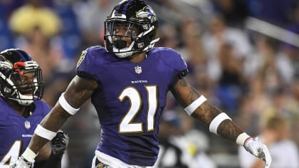 Baltimore Ravens defensive back DeShon Elliott (32) during an NFL football  game against the Las Vegas Raiders, Monday, Sept. 13, 2021, in Las Vegas.  (AP Photo/Rick Scuteri Stock Photo - Alamy