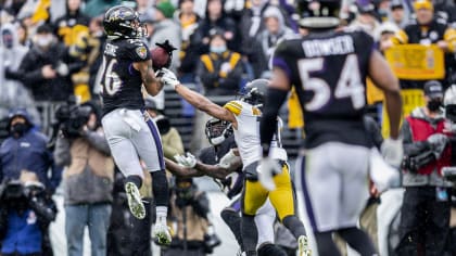 Baltimore Ravens safety Geno Stone (26) in action during the second quarter  of an NFL preseason football game against the New Orleans Saints Saturday,  Aug. 14, 2021, in Baltimore. (AP Photo/Terrance Williams