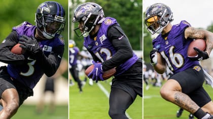 Baltimore Ravens wide receiver Raleigh Webb (87) runs during an NFL  football game against the Miami Dolphins, Sunday, Sept. 18, 2022 in  Baltimore. (AP Photo/Daniel Kucin Jr Stock Photo - Alamy