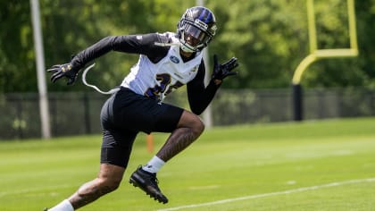 Tavon Young of the Baltimore Ravens looks on before a preseason game  News Photo - Getty Images