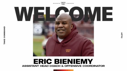 Eric Bieniemy named Washington Commanders offensive coordinator