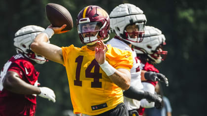 QB Sam Howell Speaks to the Media Before Practice